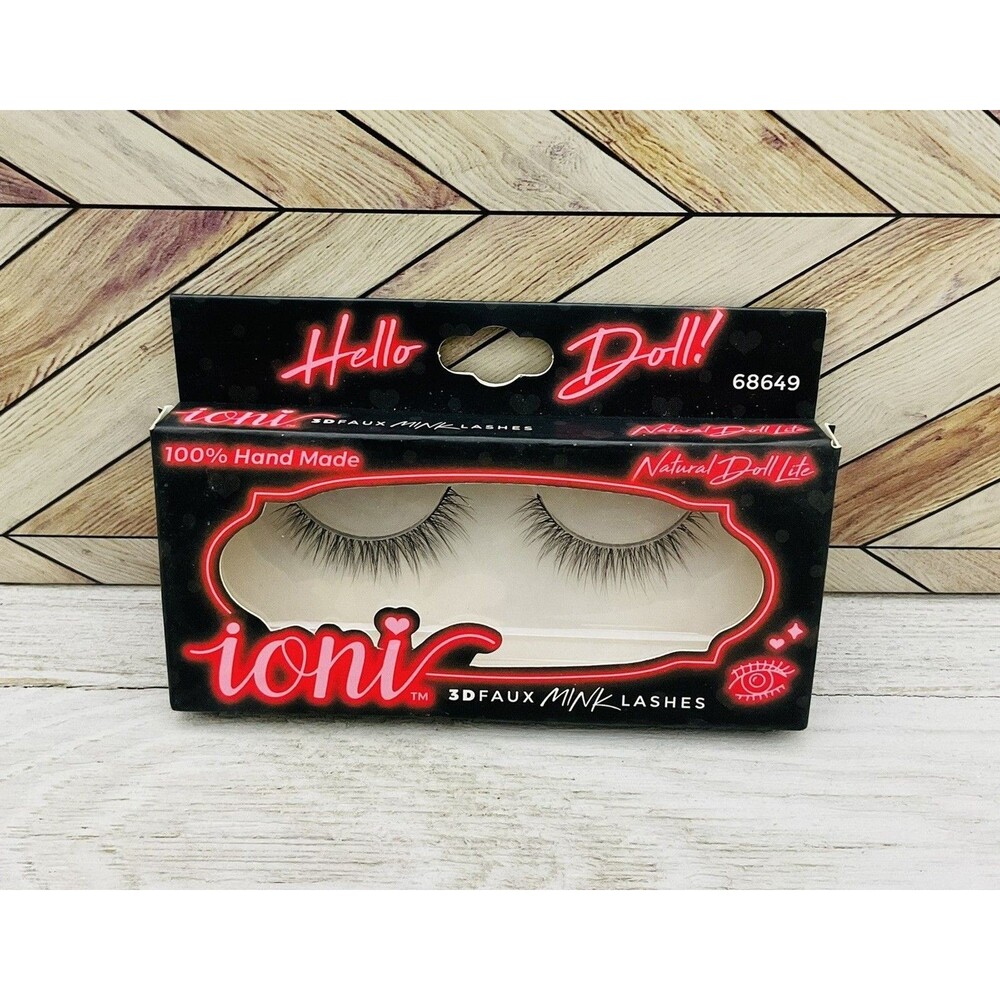 Eyelashes IONI 3D Faux Mink False Fake Lashes Natural Doll Lite 68649